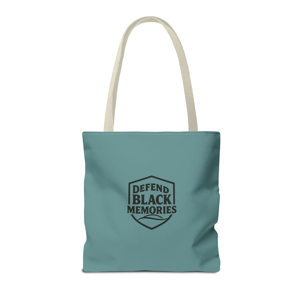Tubman-Truth Brooch Graphic Tote Bag (Dark Teal)