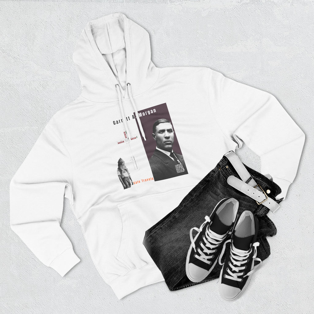 Defend Black Memories: Garrett A. Morgan Three-Panel Historic Black Portrait Hoodie