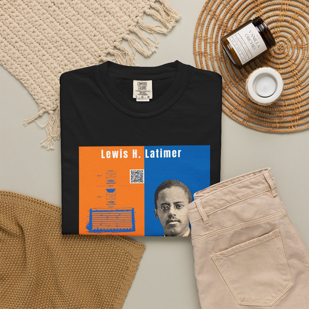 Lewis H. Latimer, Unisex, Historical Portrait T-shirt (City Champs)