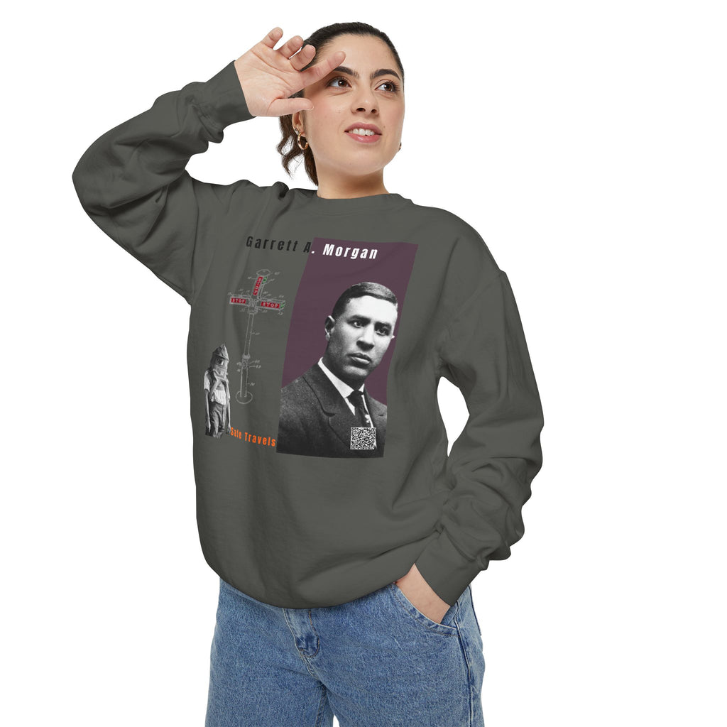 Garrett A. Morgan, Unisex, Garment-Dyed Sweatshirt