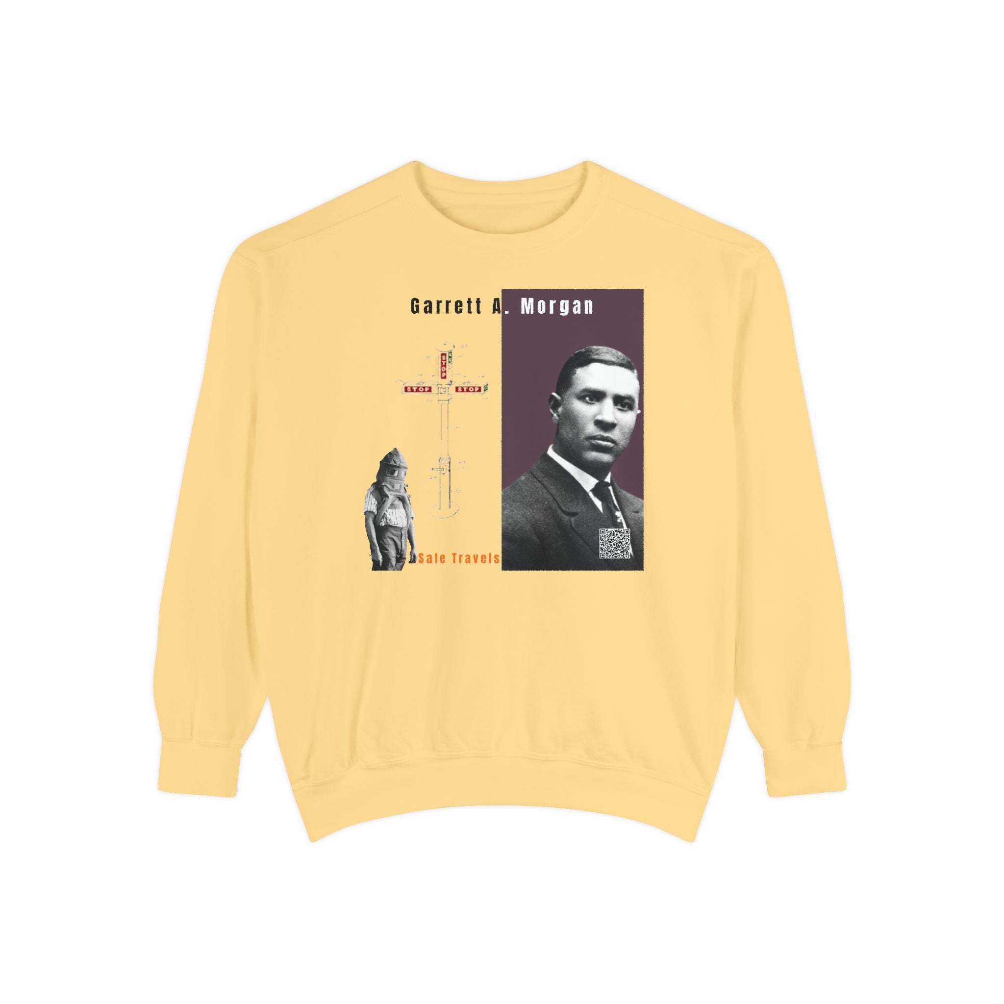 Defend Black Memories: Garrett A. Morgan Unisex Garment-Dyed Sweatshirt