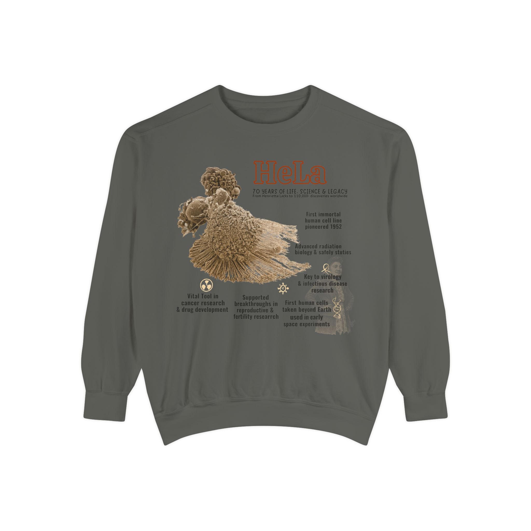 Defend Black Memory:Susie King Taylor: Unisex Garment-Dyed Sweatshirt