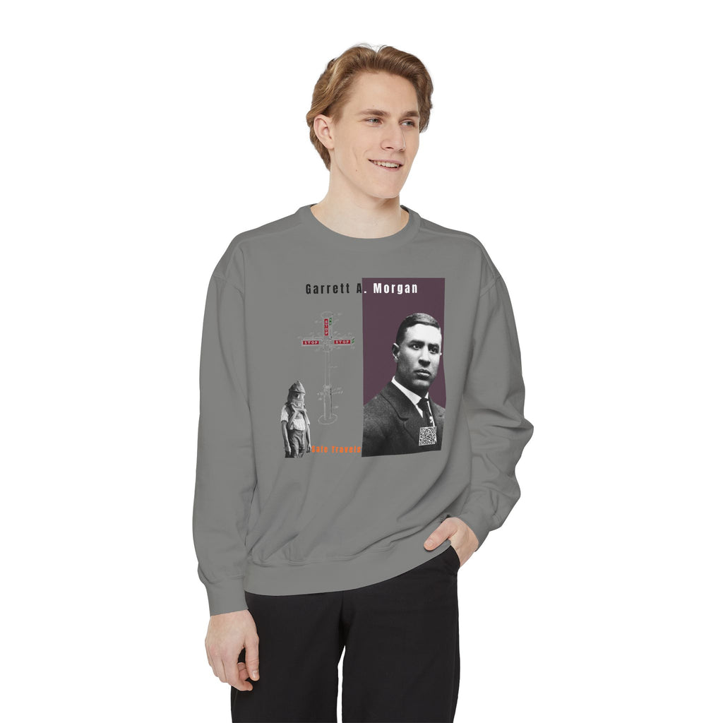 Defend Black Memories: Garrett A. Morgan Unisex Garment-Dyed Sweatshirt