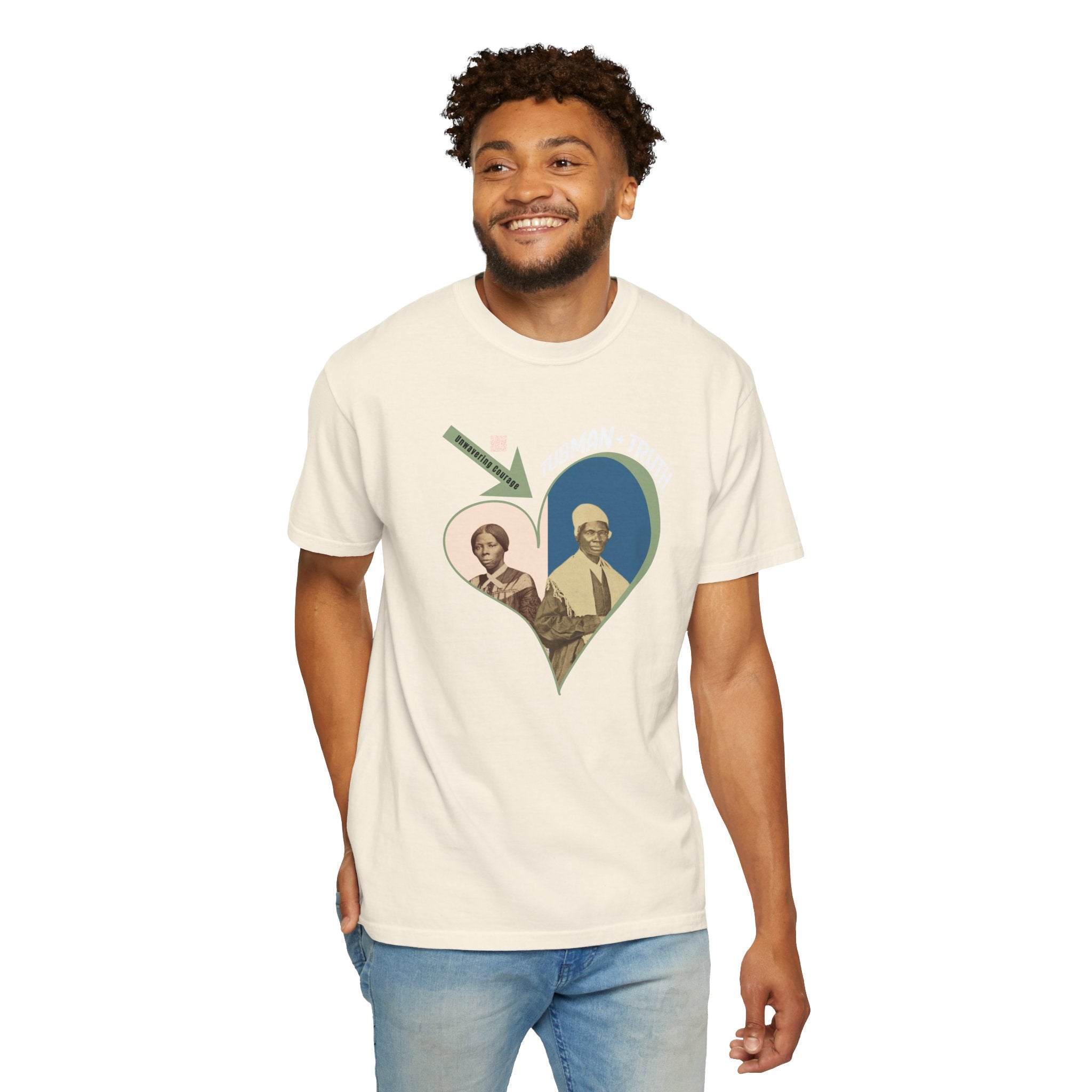 Harriet Tubman & Sojourner Truth, Heart Courage Inspirational Historical Women T‑Shirt