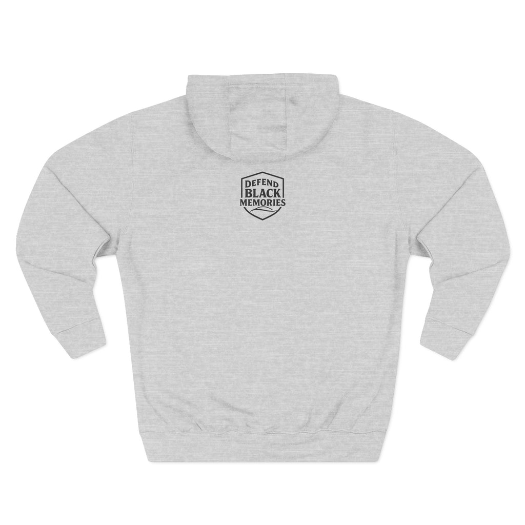 Defend Black Memories: Lewis H. Latimer Three-panel Historical Black Portrait Hoodie