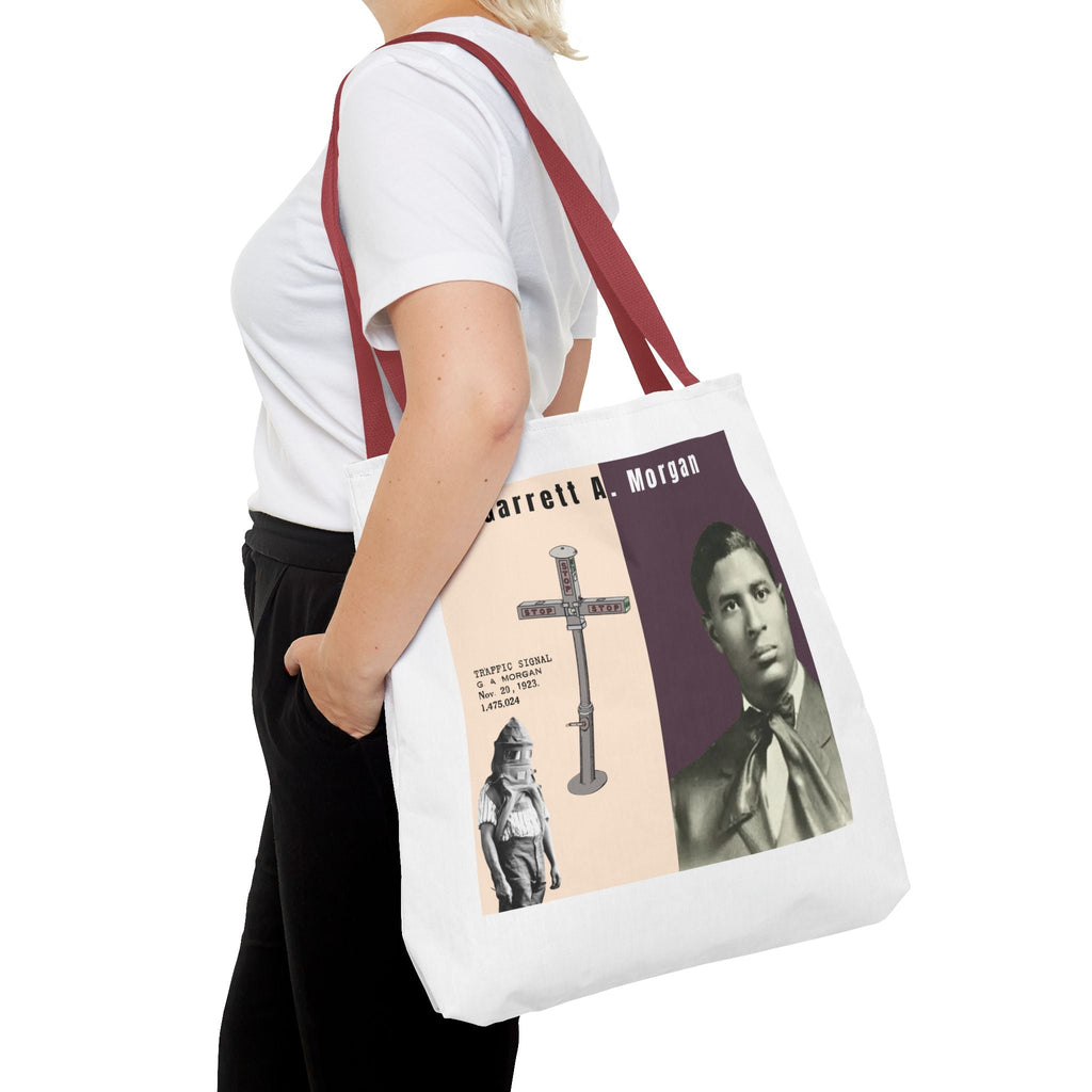 Garrett A. Morgan Historical Portrait Tote Bag (White)