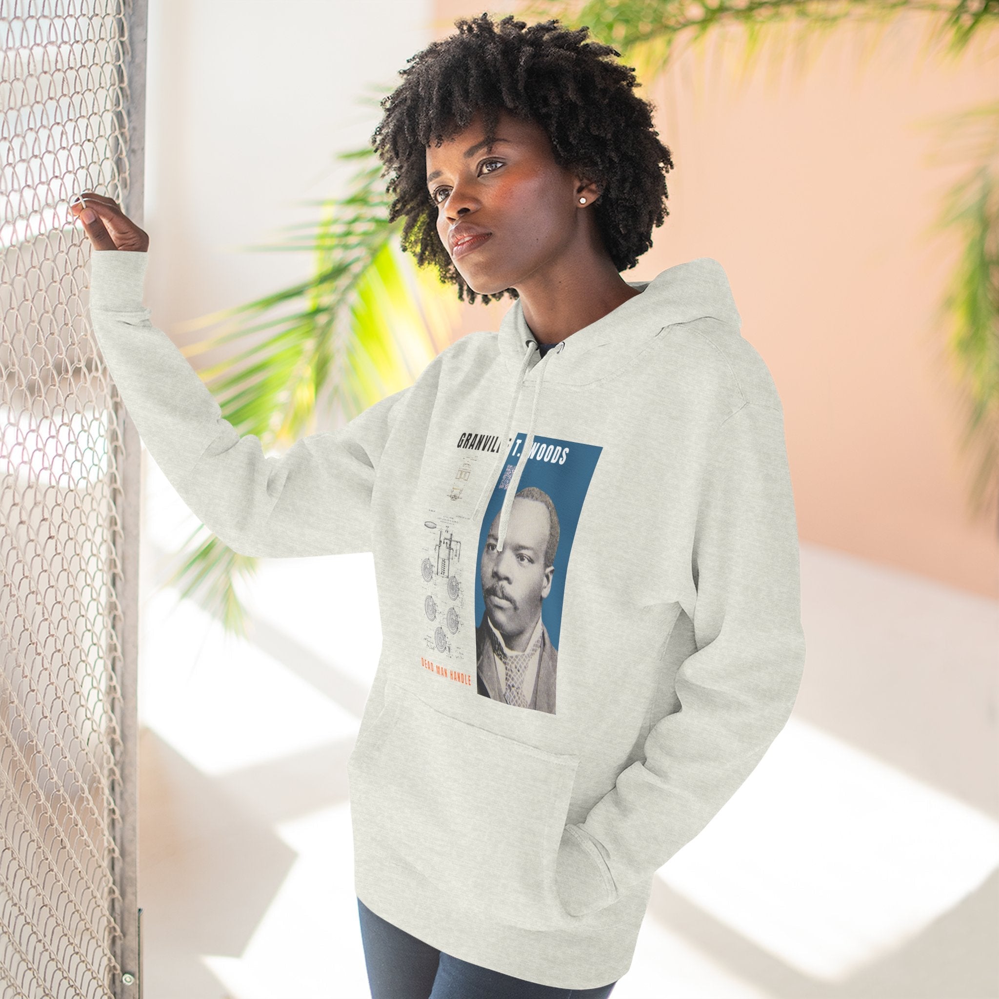 Granville T. Woods, Three-panel Historical Portrait Hoodie