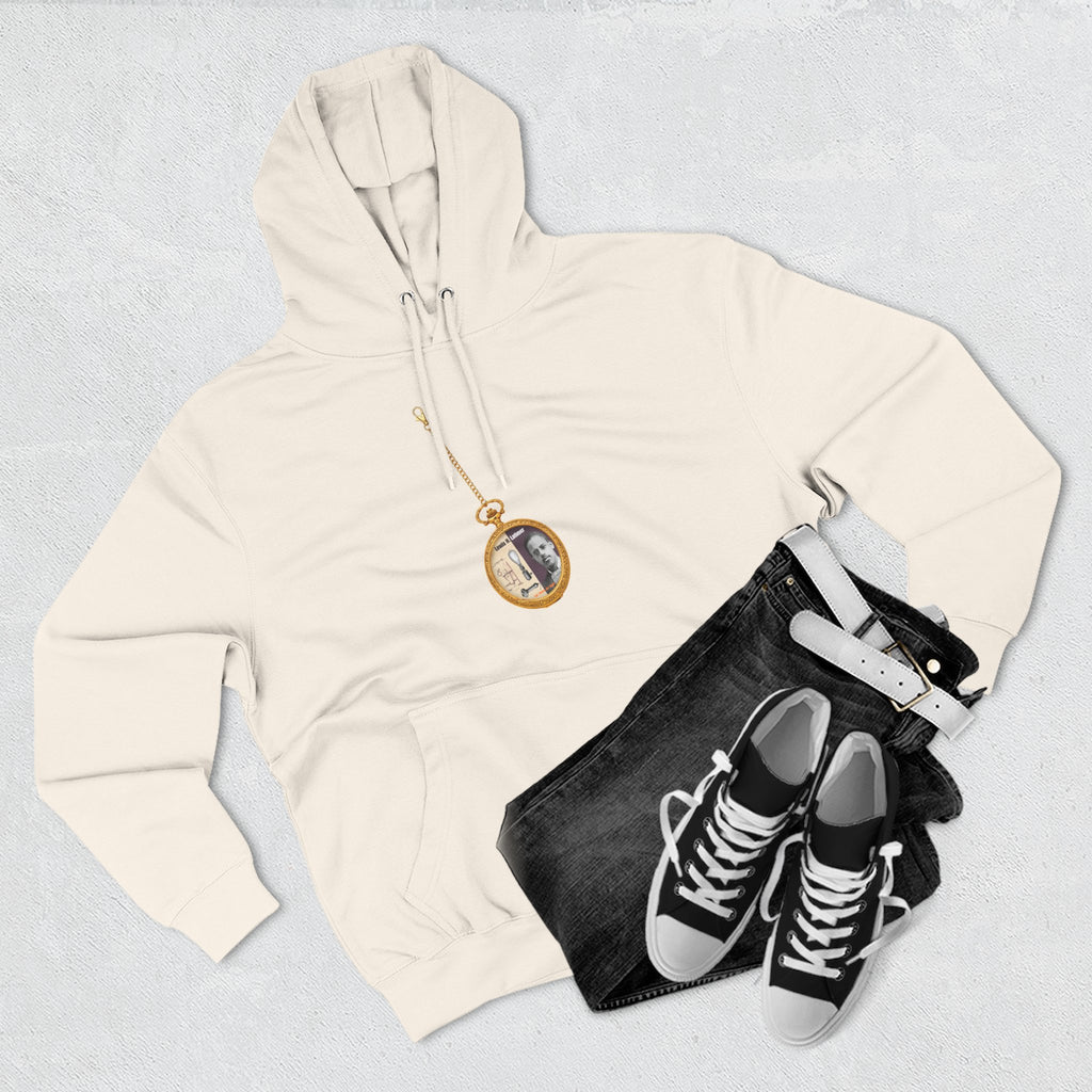 Lewis H Latimer Pocket Watch Three-Panel Fleece Hoodie