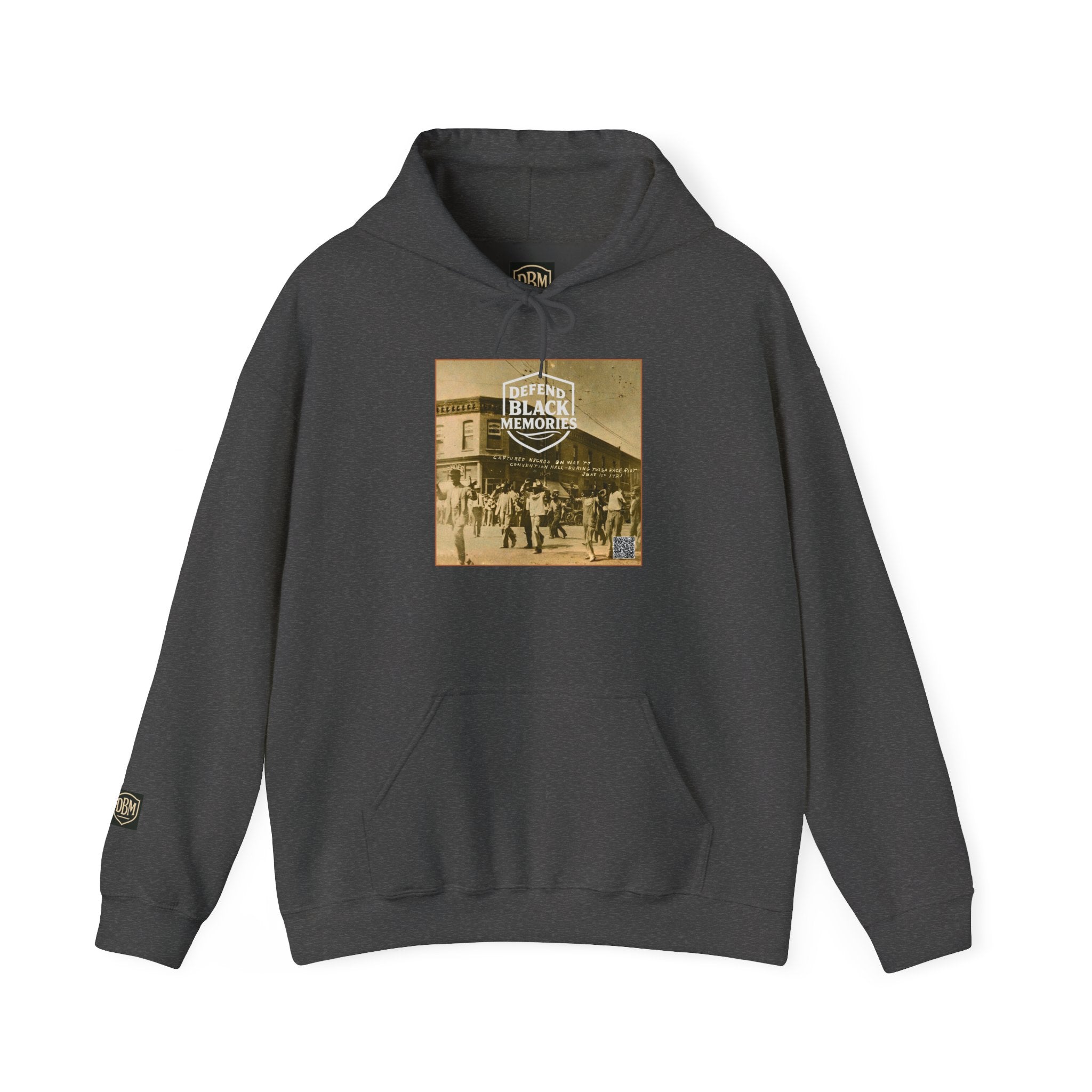 Defend Black Memories:Tulsa Race Massacre Hoodie — Vintage Photo Social Justice Pullover