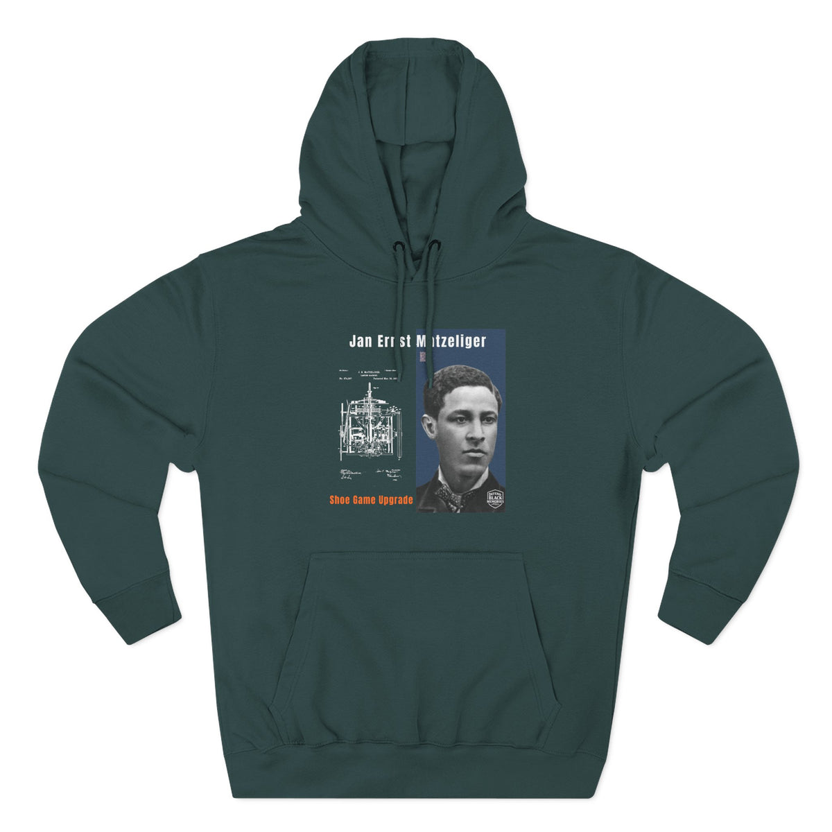 Jan E. Matzeliger Three-Panel Historic Portrait Hoodie (City Champs)