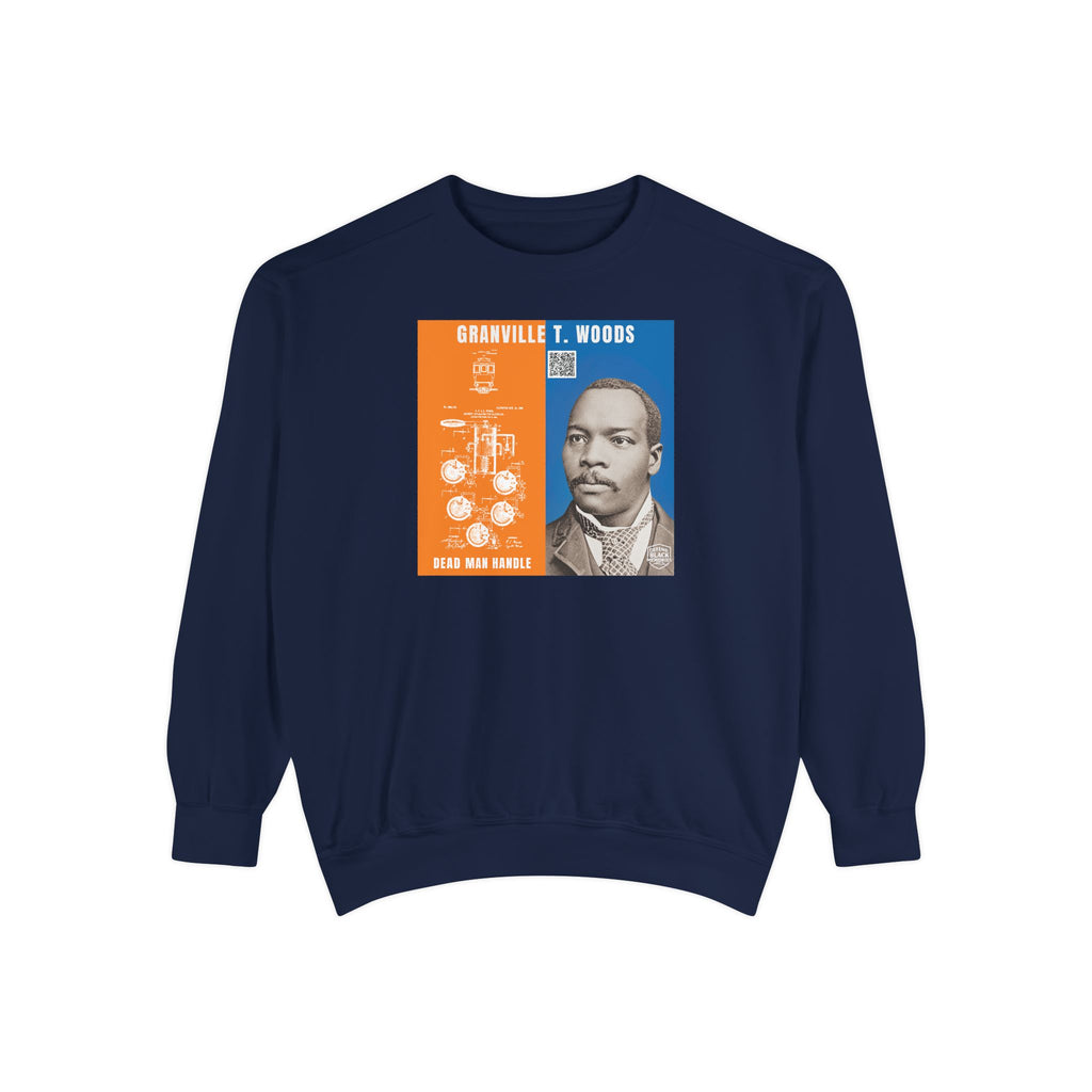 Granville T. Woods, Unisex, Historical Portrait Crewneck Sweatshirt (City Champs)
