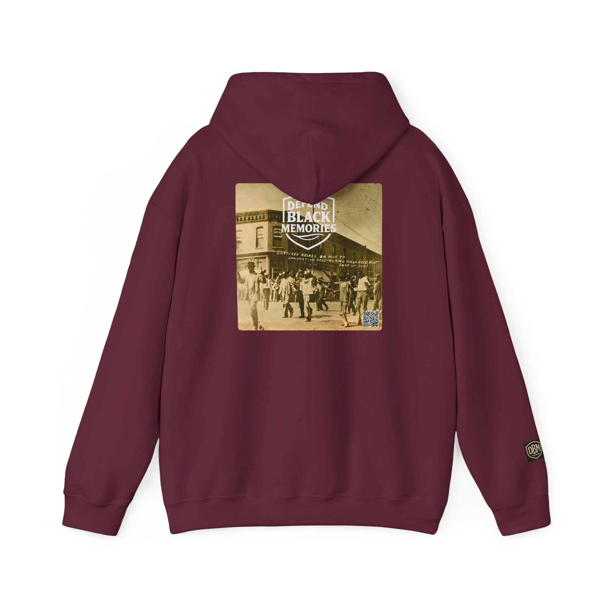 Tulsa Race Massacre, Historical Portrait Hoody, w/Back Graphic