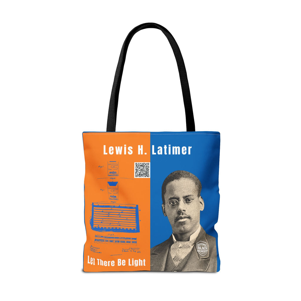 Lewis H. Latimer, Historical Portrait Tote Bag (Double Side City Champs Blue)
