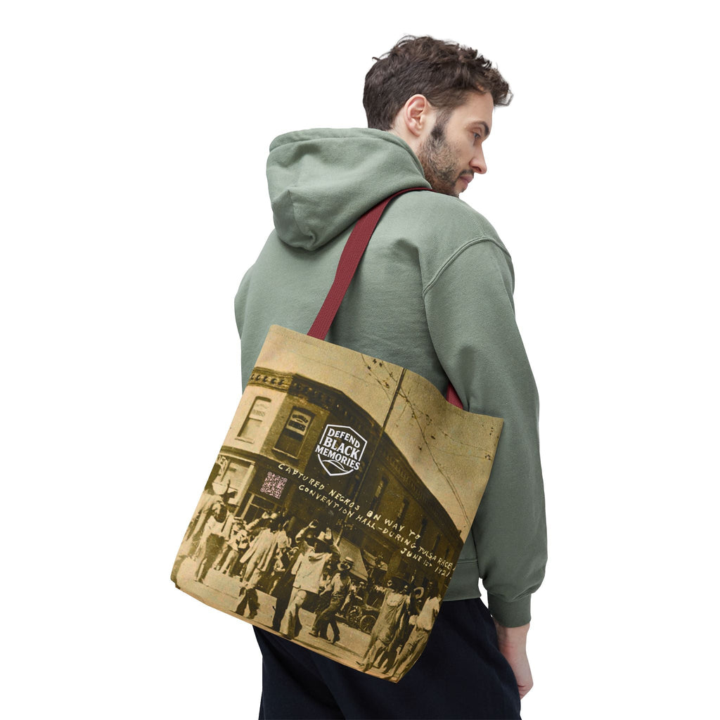 Tulsa Massacre "Hands Up" Tote Bag (Light Brown)