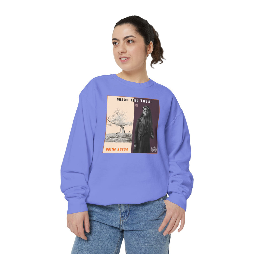 Susie King Taylor: Unisex Garment-Dyed Sweatshirt (City Champs)