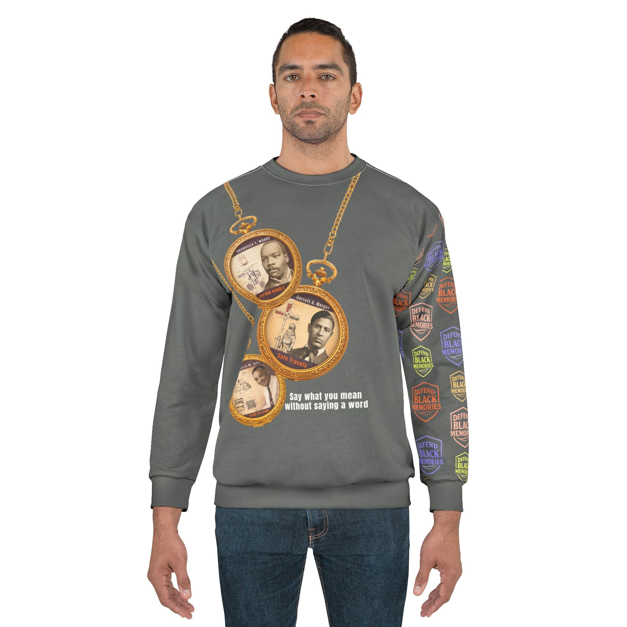 Woods, Garrett, Jones, Unisex, "Triple Time", Sweatshirt (Grey)