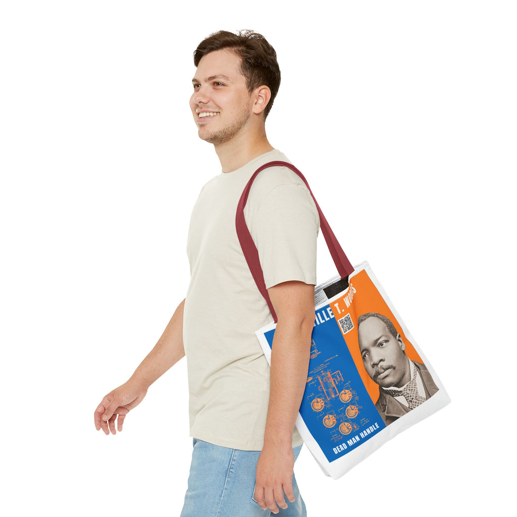 Granville T. Woods Historical Portrait Tote Bag - White (City Champs)