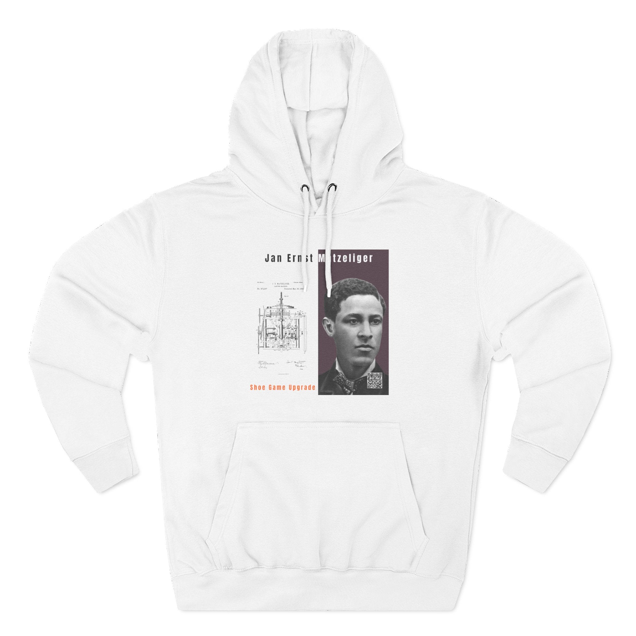 Defend Black Memories: Jan E. Matzeliger Three-Panel Historic Black Portrait Hoodie