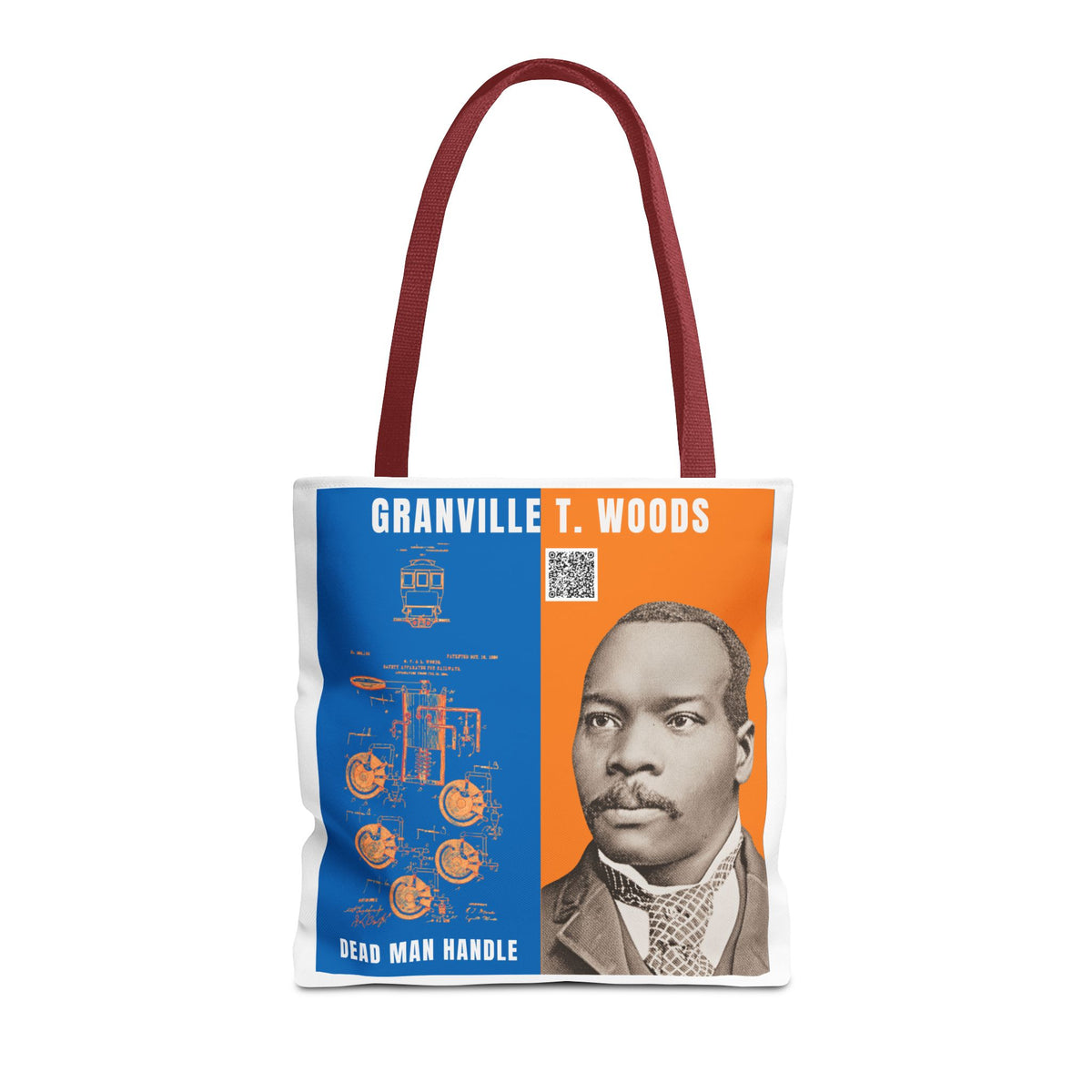Granville T. Woods Historical Portrait Tote Bag - White (City Champs)