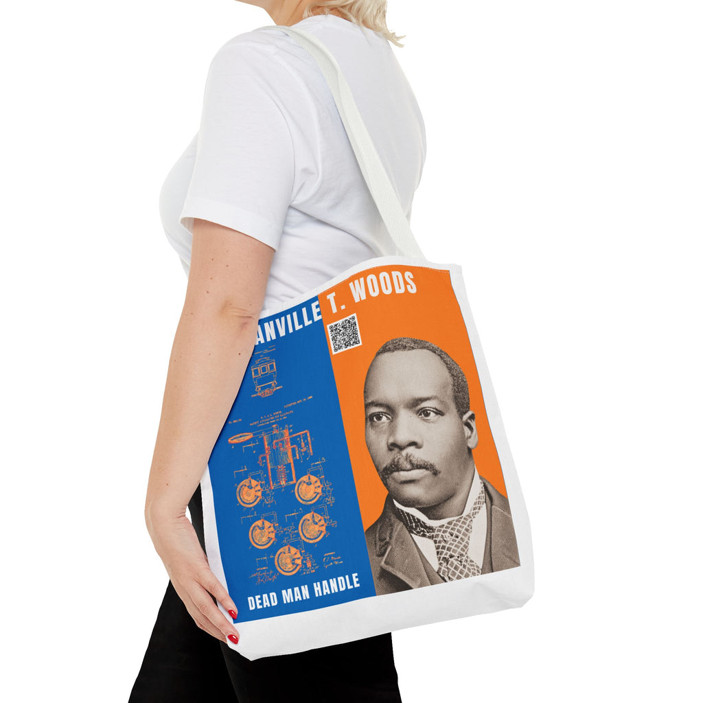 Granville T. Woods Historical Portrait Tote Bag - White (City Champs)