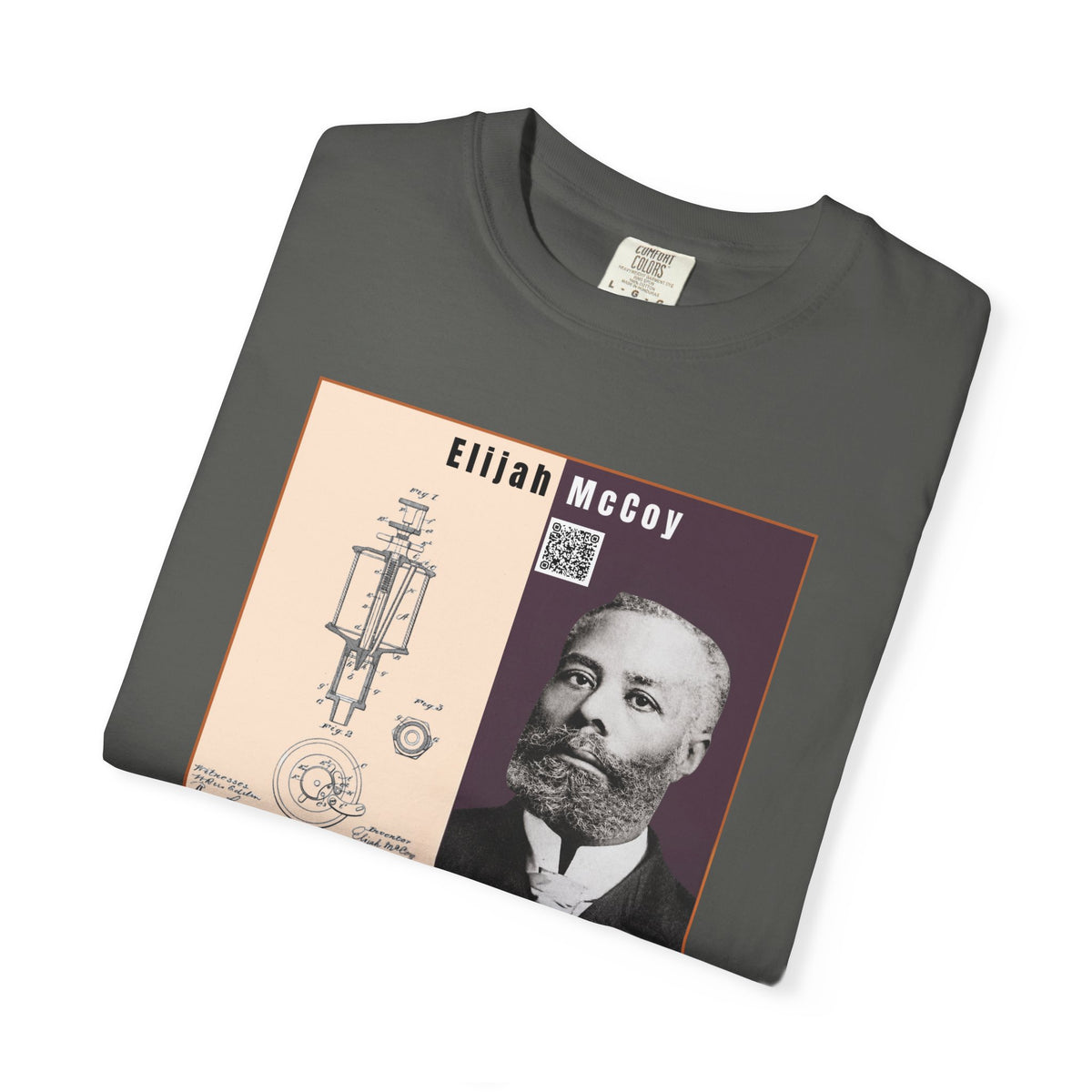 Elijah McCoy Portrait T-Shirt – Historical Inventor Graphic Tee (City Champs)