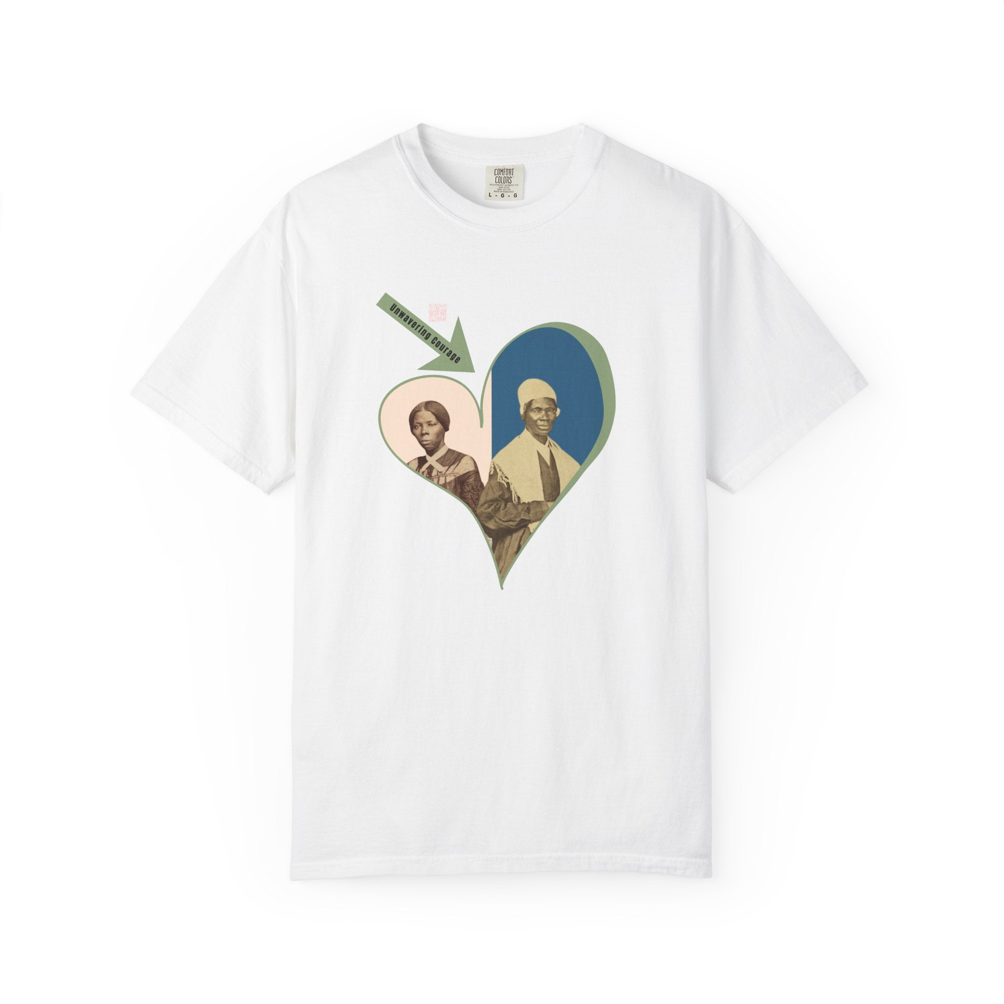 Harriet Tubman & Sojourner Truth, Heart Courage Inspirational Historical Women T‑Shirt