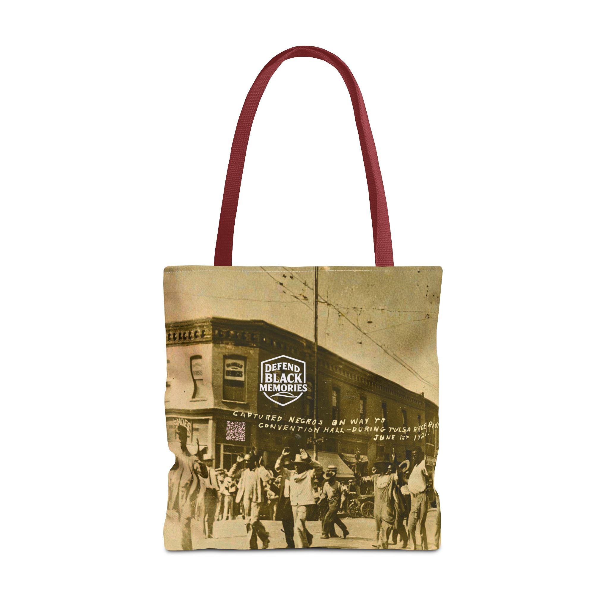 Tulsa Massacre 'Hands Up" Tote Bag (White)