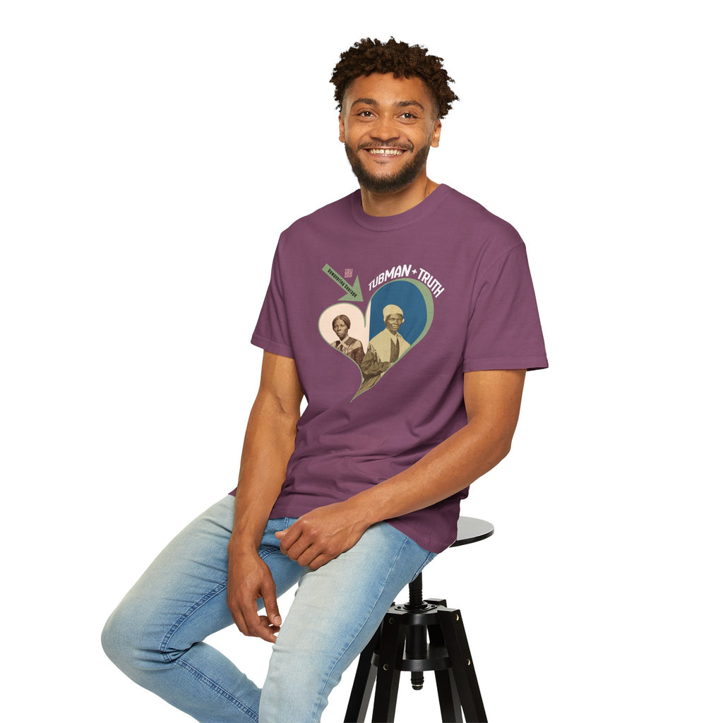 Harriet Tubman & Sojourner Truth, Heart Courage Inspirational Historical Women T‑Shirt