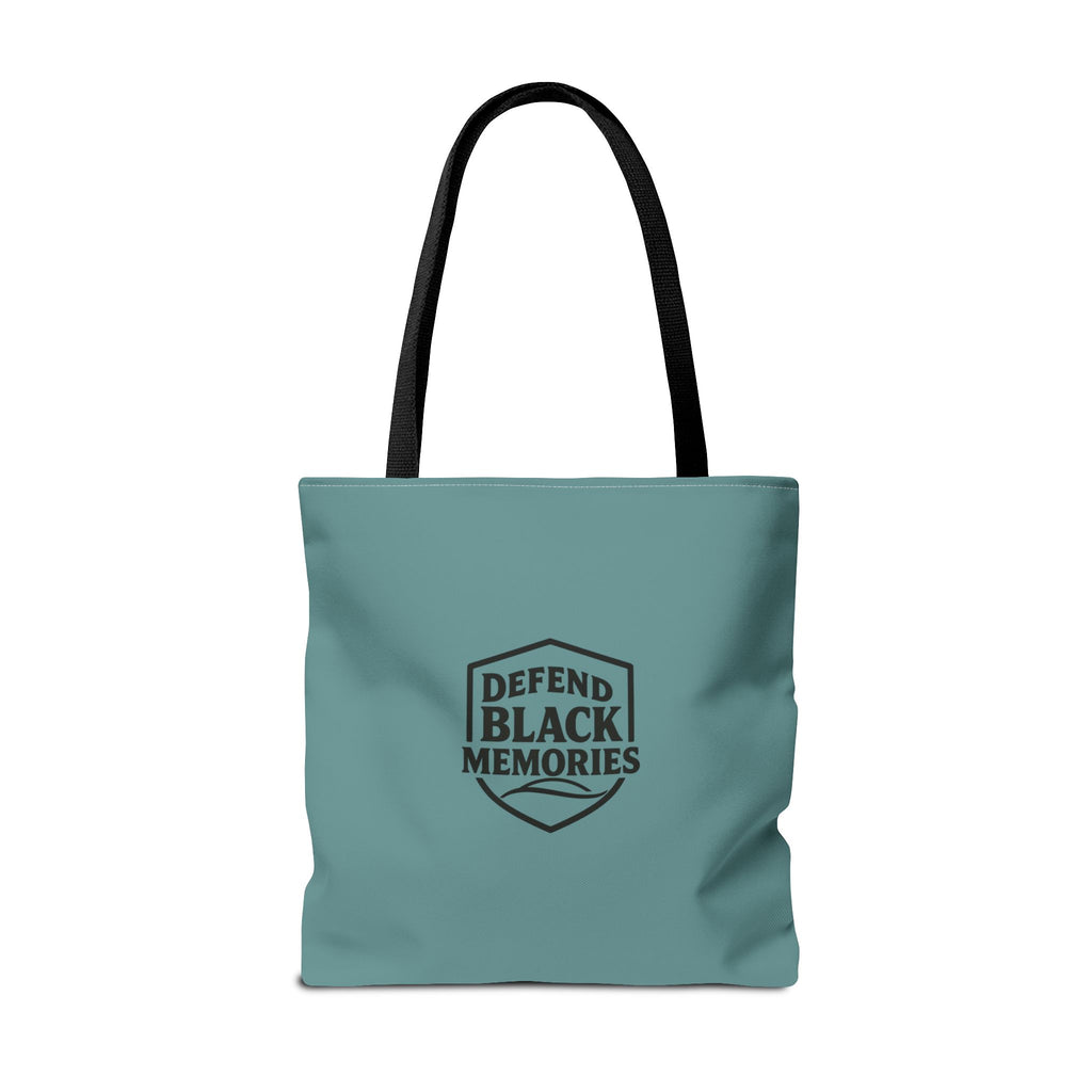 Tubman-Truth Brooch Graphic Tote Bag (Dark Teal)