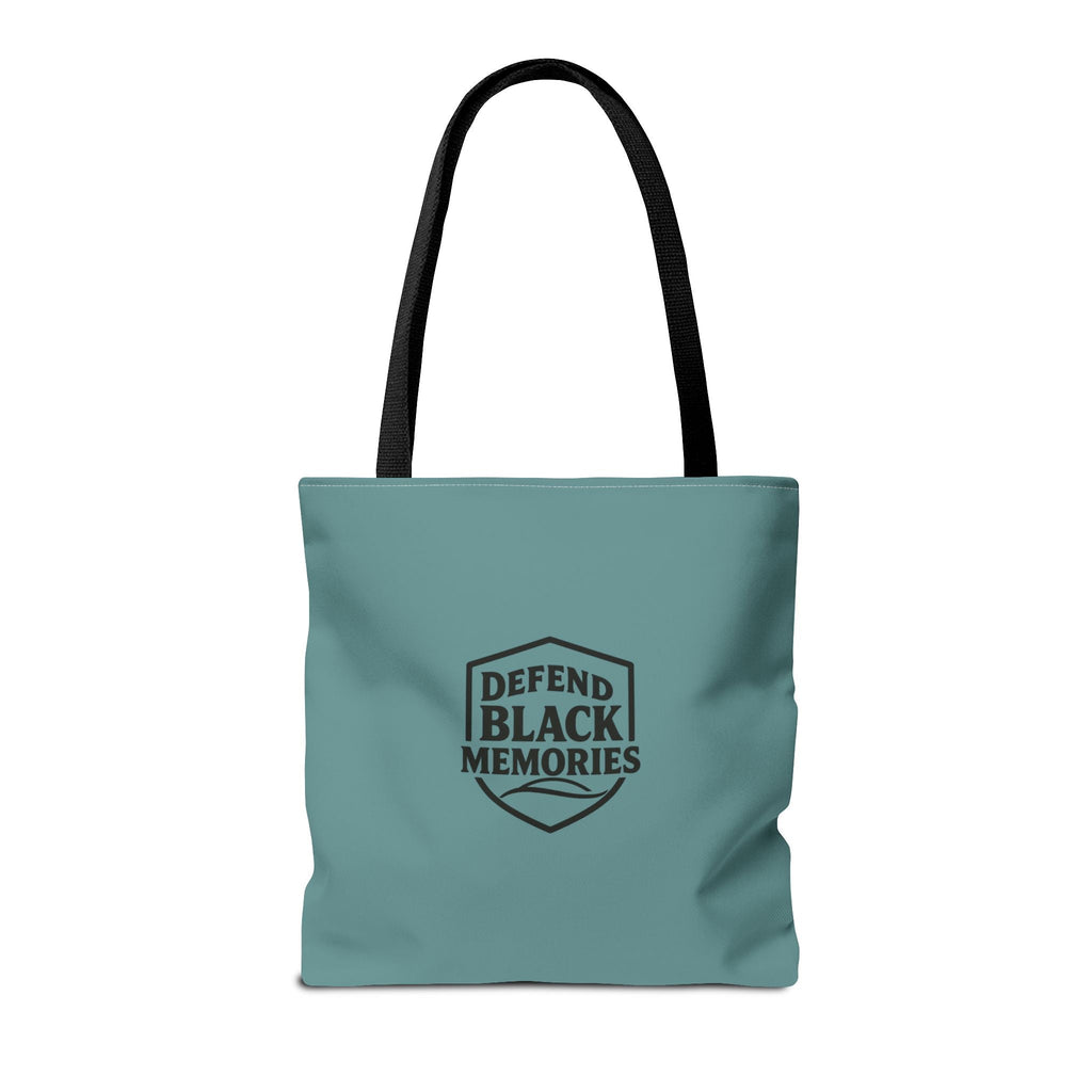 Tubman-Truth Brooch Graphic Tote Bag (Dark Teal)