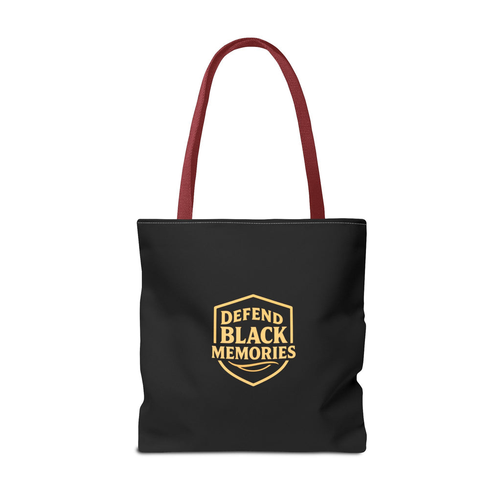 Tubman-Truth Brooch Graphic Tote Bag (Black)