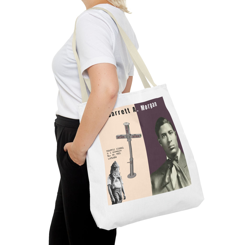 Garrett A. Morgan Historical Portrait Tote Bag (White)