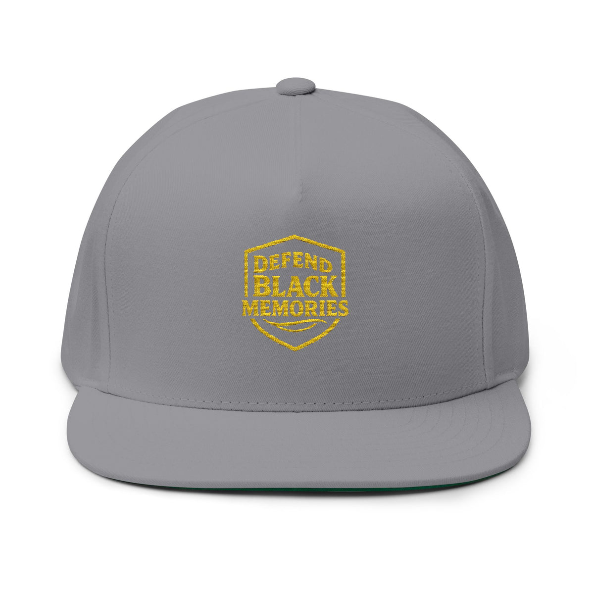 Defend Black Memories Flat Bill Cap (Embroidery)