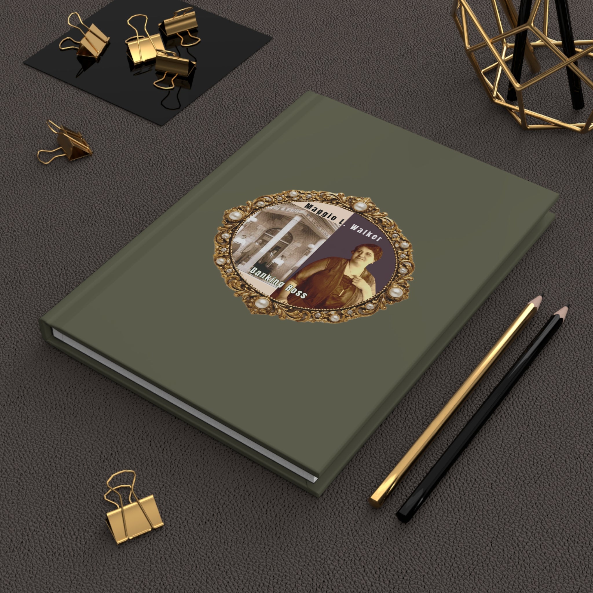 Maggie L. Walker, Hardcover Journal Matte (Khaki Green)