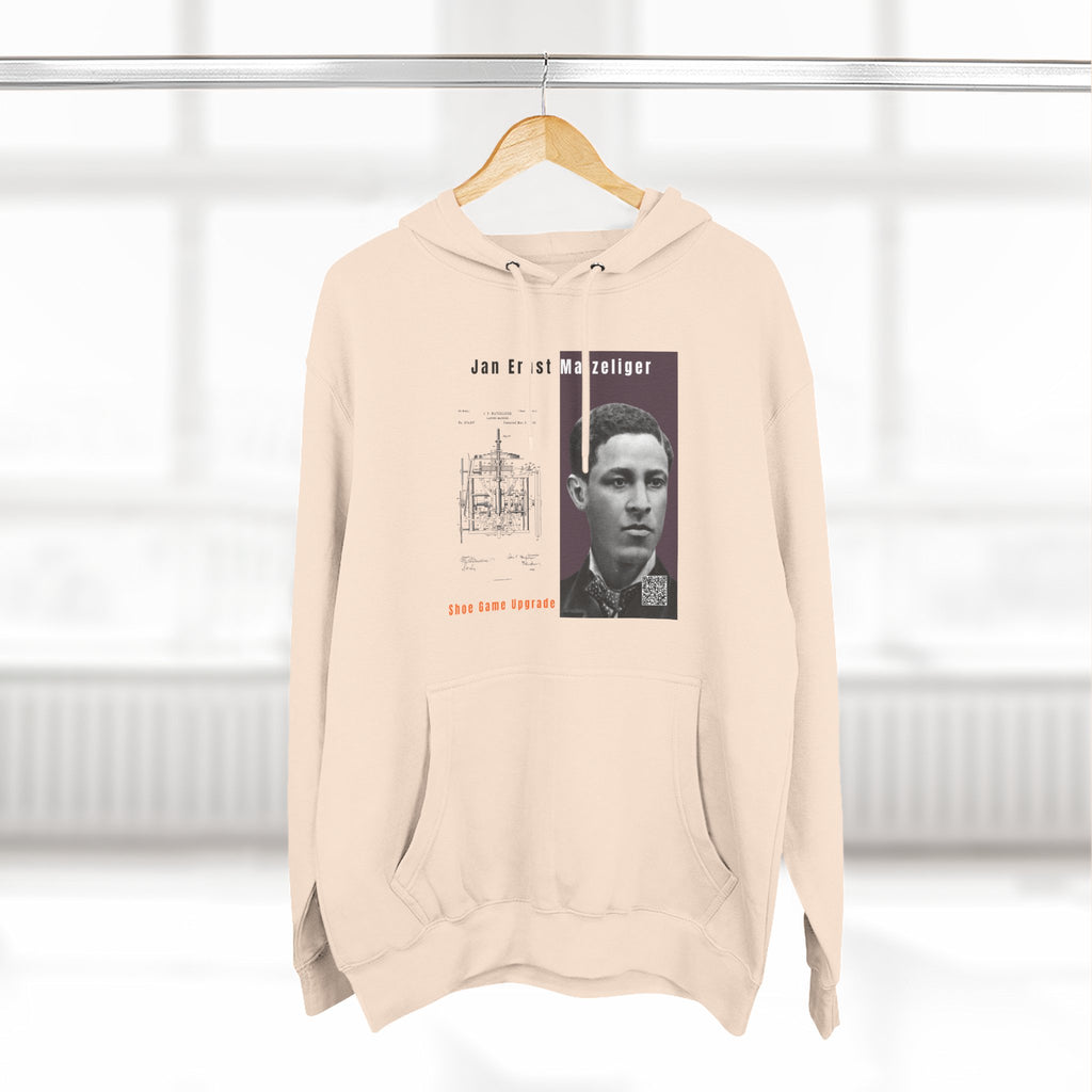 Defend Black Memories: Jan E. Matzeliger Three-Panel Historic Black Portrait Hoodie