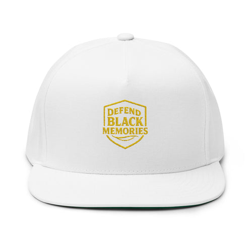 Defend Black Memories Flat Bill Cap (Embroidery)