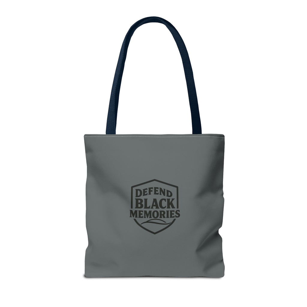 Tubman-Truth Brooch Graphic Tote Bag (Dark grey)