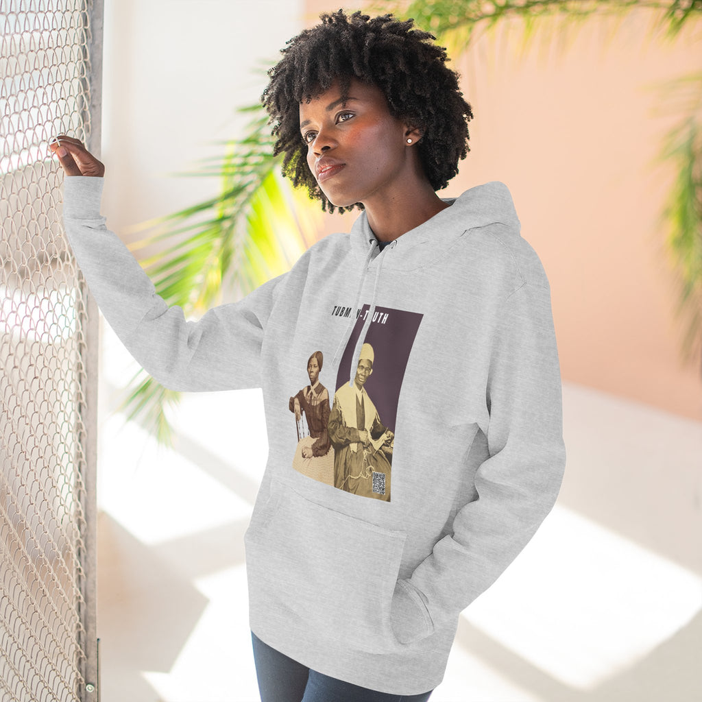 Tubman-Truth Three-panel, Historical Portrait Hoodie