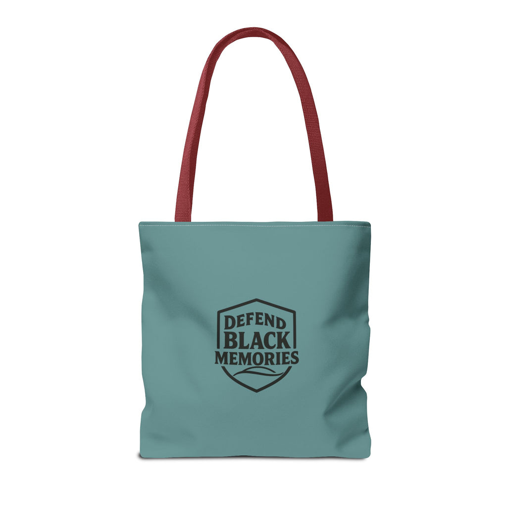 Tubman-Truth Brooch Graphic Tote Bag (Dark Teal)
