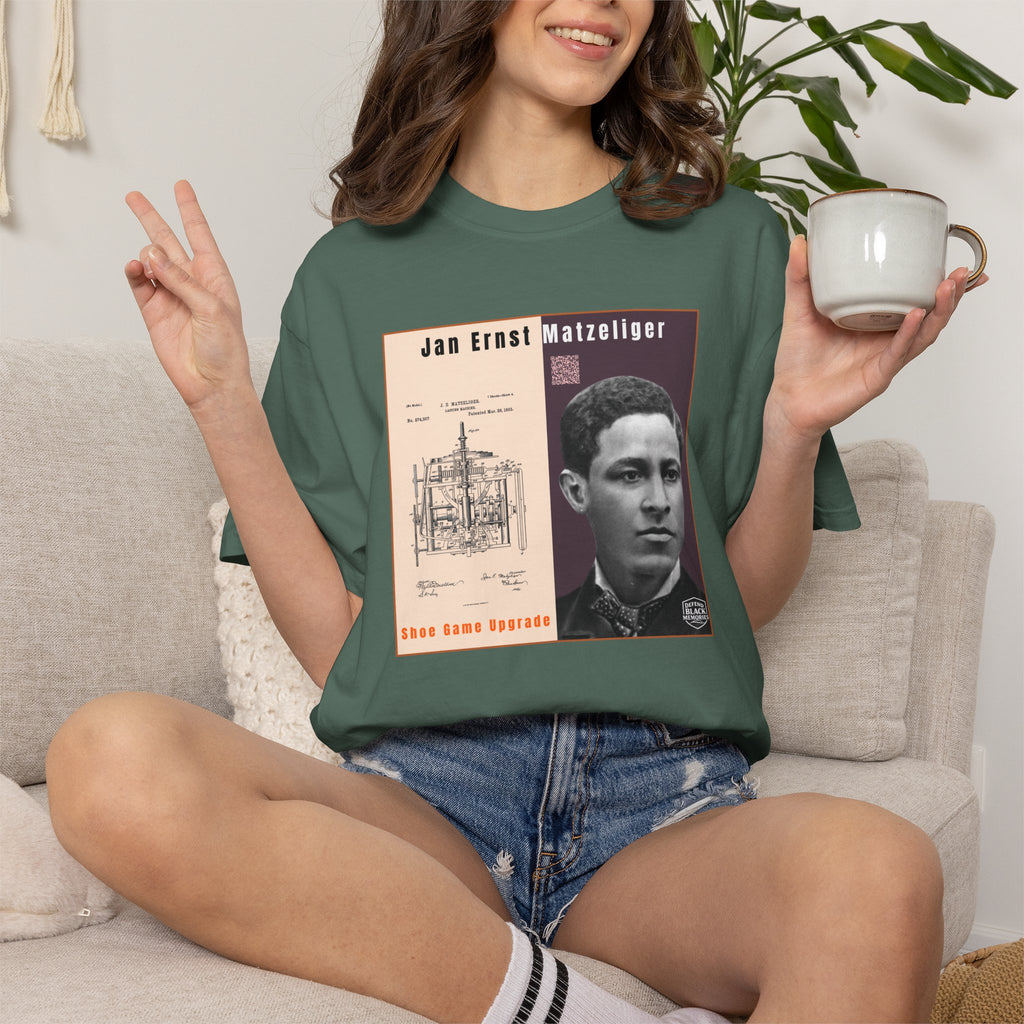 Jan Ernst Matzeliger Portrait T-Shirt – Historical Inventor Graphic Tee (City Champs)