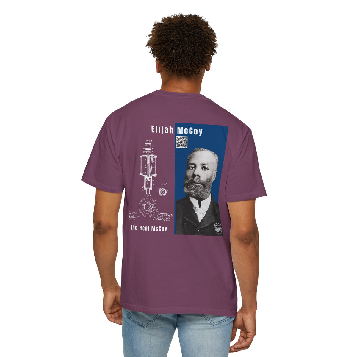 Elijah McCoy, Unisex, 2 Side, Historical Portrait T-shirt