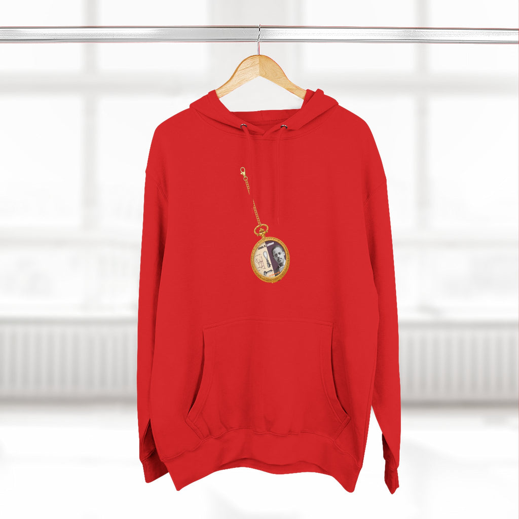 Lewis H Latimer Pocket Watch Three-Panel Fleece Hoodie