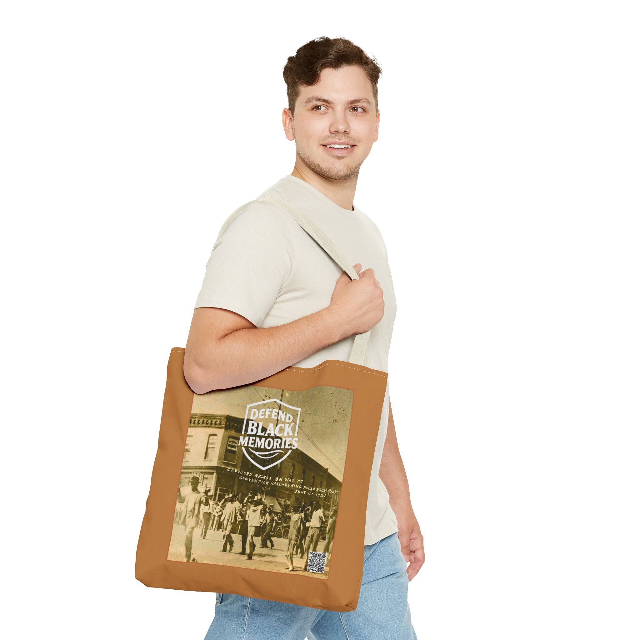 Tulsa Massacre Tote Bag (Light Brown)