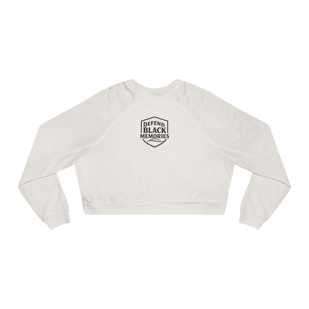 Tubman-Truth, Front Brooch Graphic, Women's Cropped Fleece Pullover