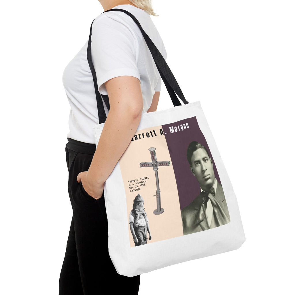 Garrett A. Morgan Historical Portrait Tote Bag (White)