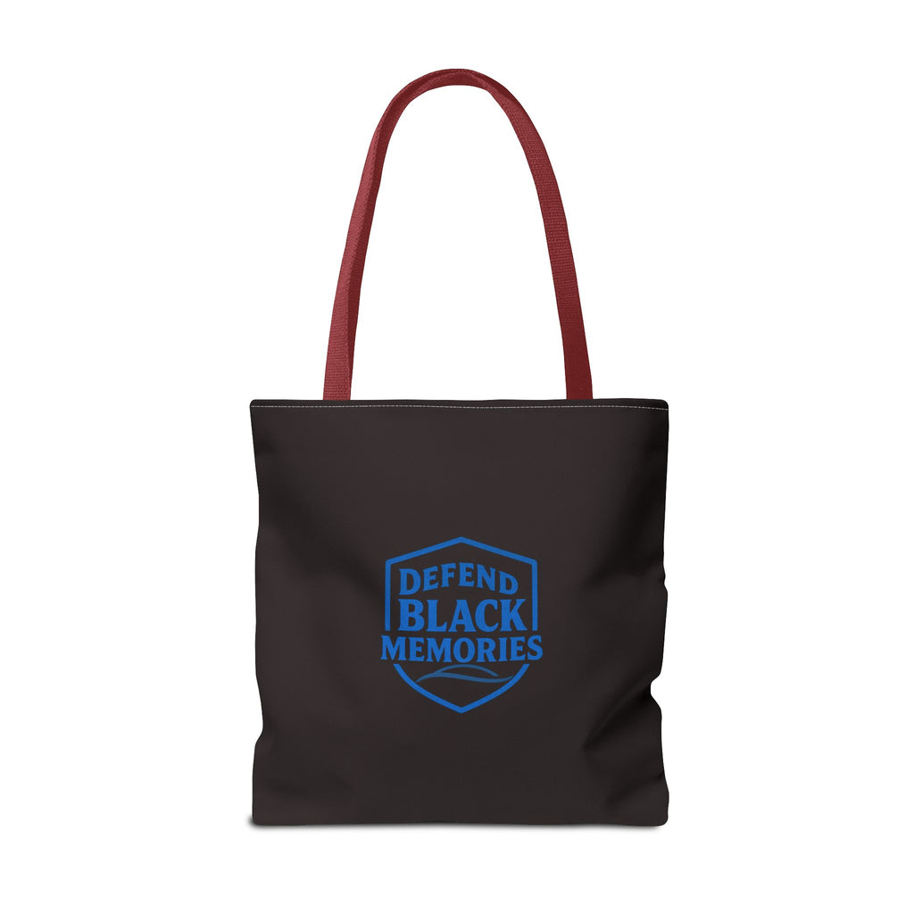 Tubman-Truth Brooch Graphic Tote Bag (Black)