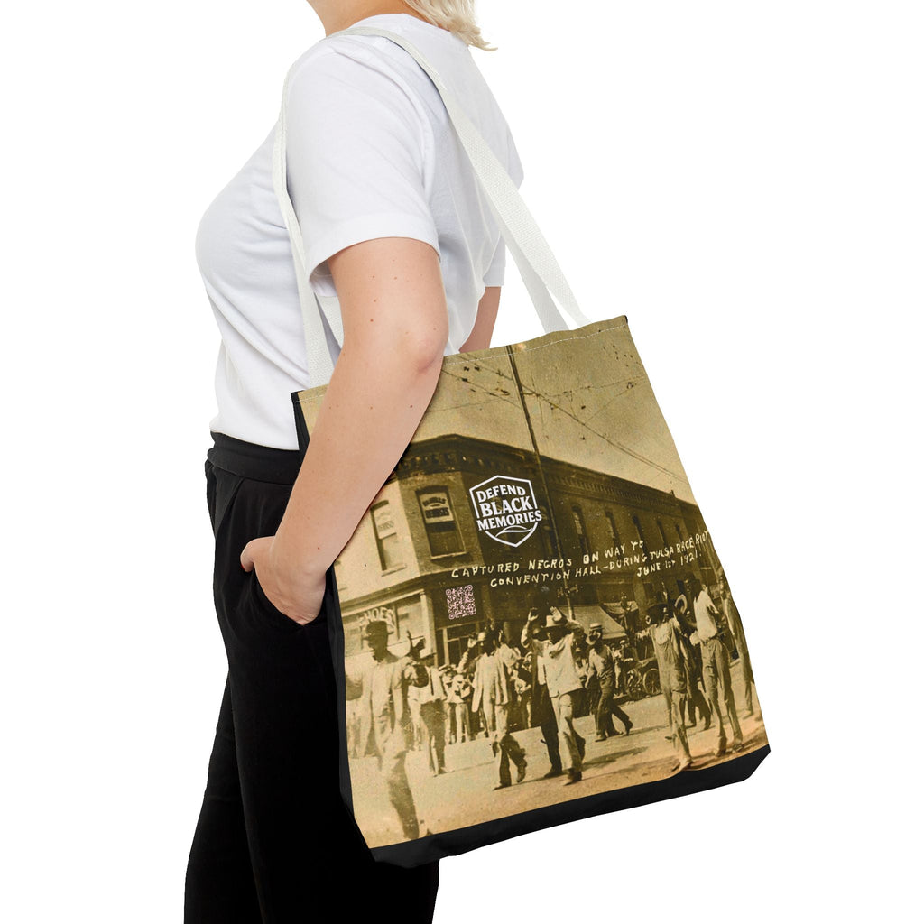 Tulsa Massacre "Hands Up" Tote Bag (Black)