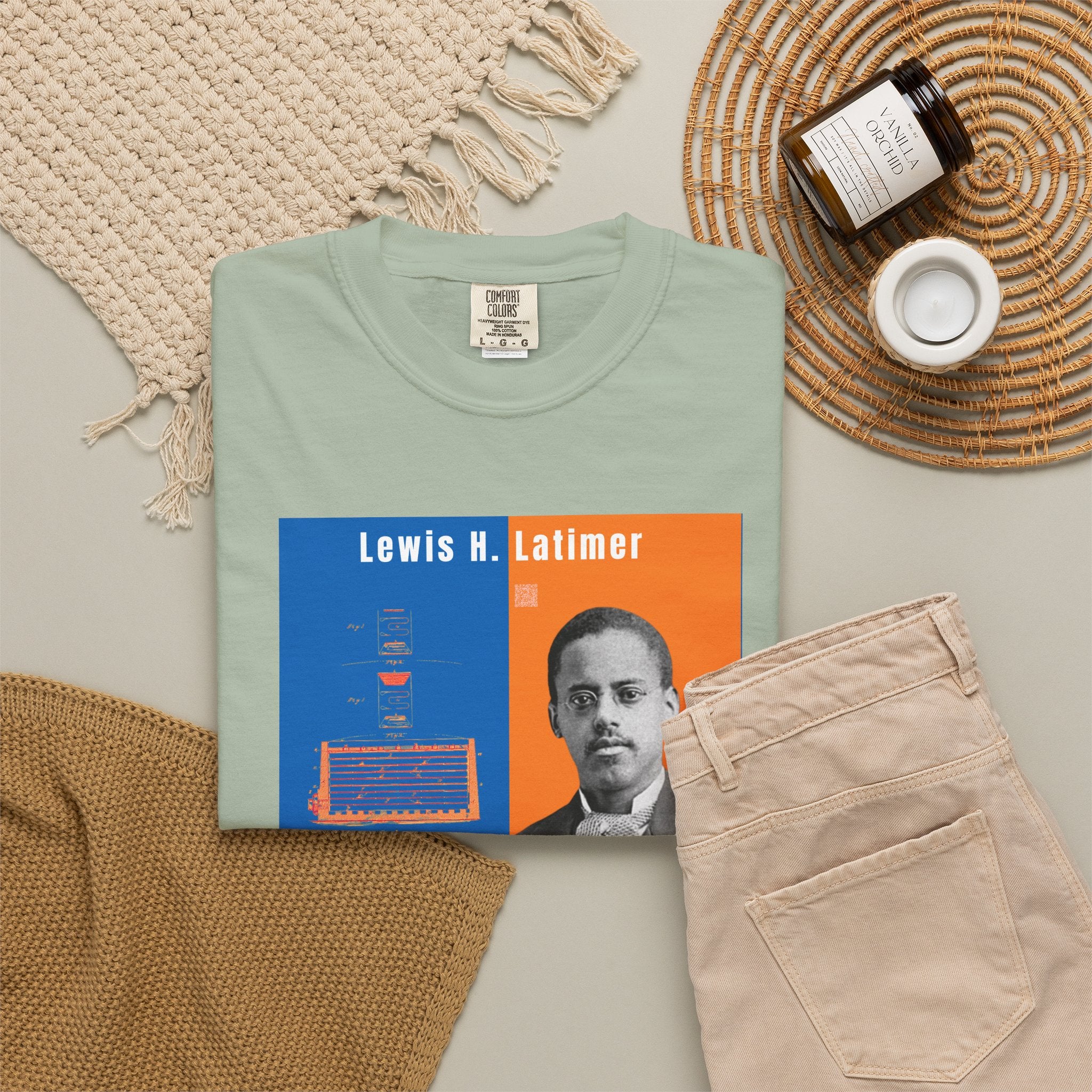 Lewis H. Latimer, Unisex, Historical Portrait T-shirt (City Champs)