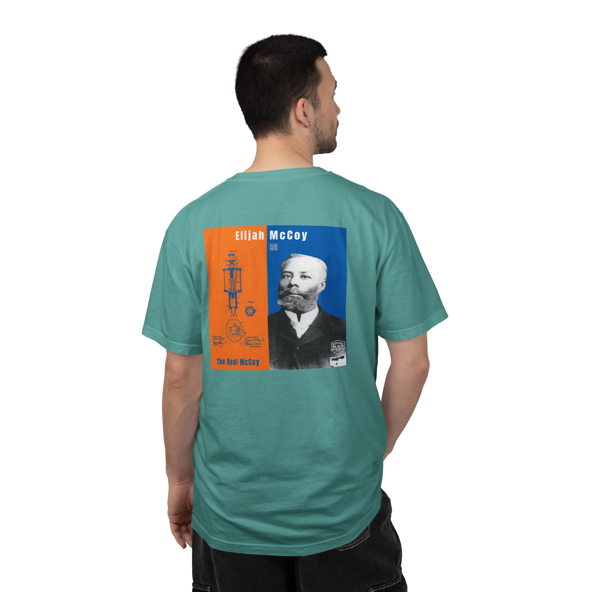 Elijah McCoy, Unisex, 2 Side, Historical Portrait T-shirt