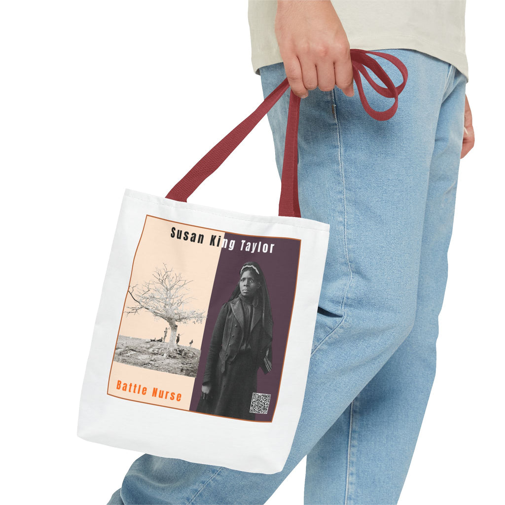 Defend Black Memories: Susan King Taylor Historical Tribute AOP Tote Bag
